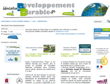 Tablet Screenshot of education-developpement-durable.fr